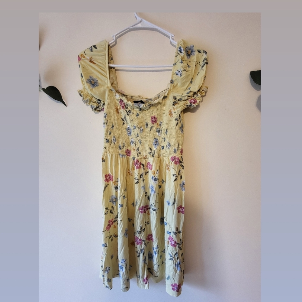 Pastel yellow sun dress